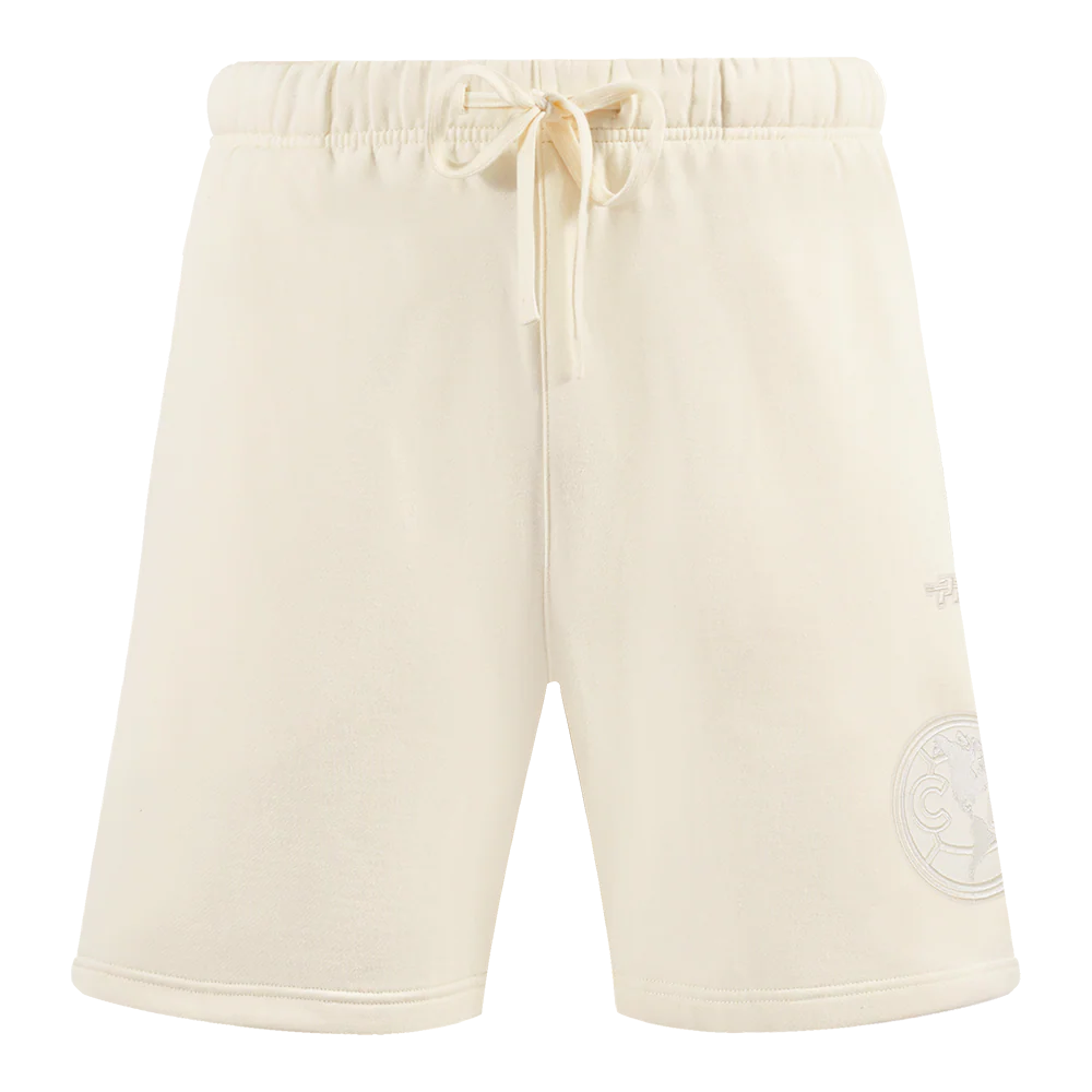 LIGA MX CLUB AMERICA NEUTRAL MEN'S FLEECE SHORT (EGGSHELL) - Image 2