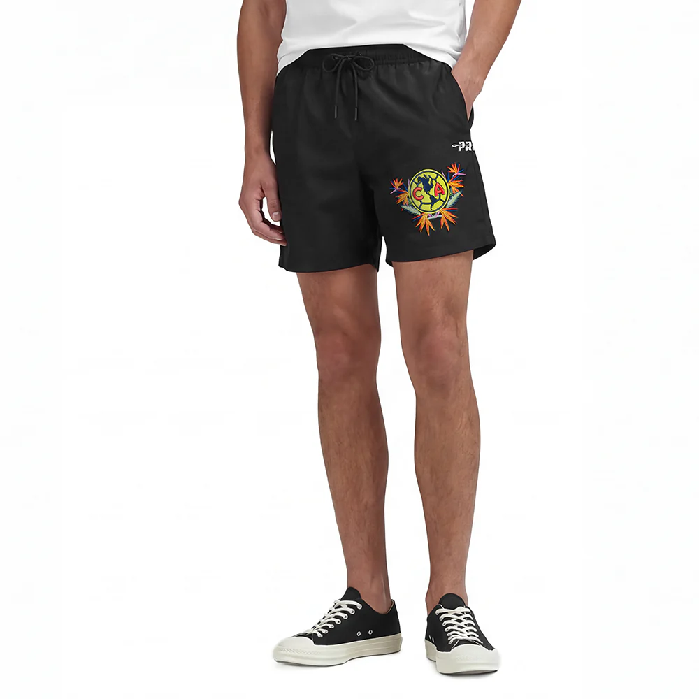 LIGA MX CLUB AMERICA PARADISE MEN'S WOVEN SHORT (BLACK)