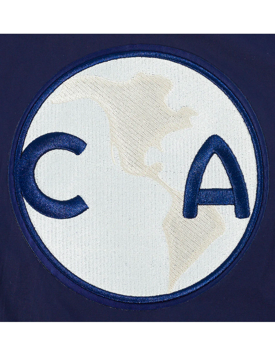 LIGA MX CLUB AMERICA PREMIUM MEN'S WOVEN FULL ZIP PULLOVER HOODIE (MIDNIGHT NAVY) - Image 8