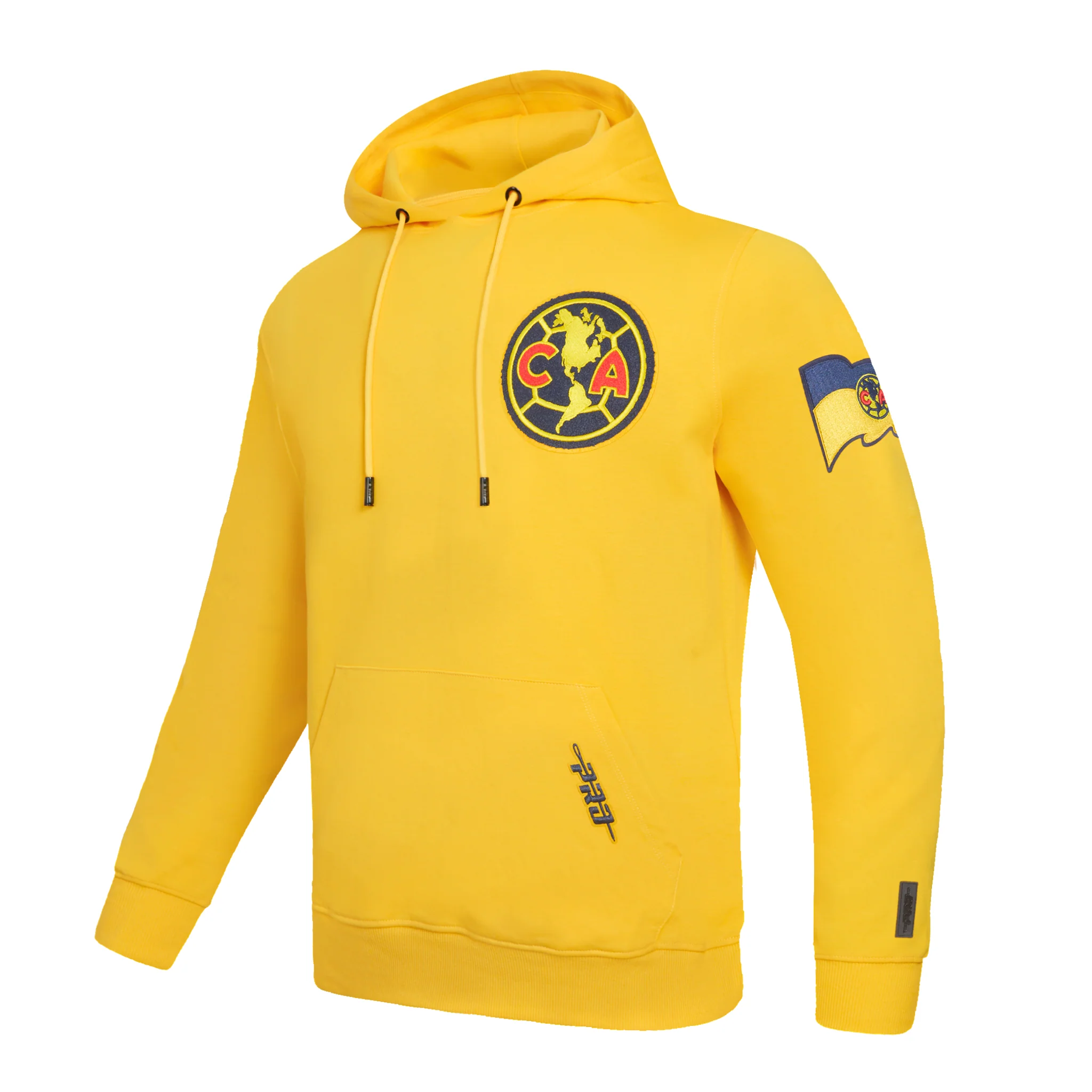 LIGA MX CLUB AMERICA STADIUM MEN'S FLEECE PULLOVER HOODIE (YELLOW) - Image 2