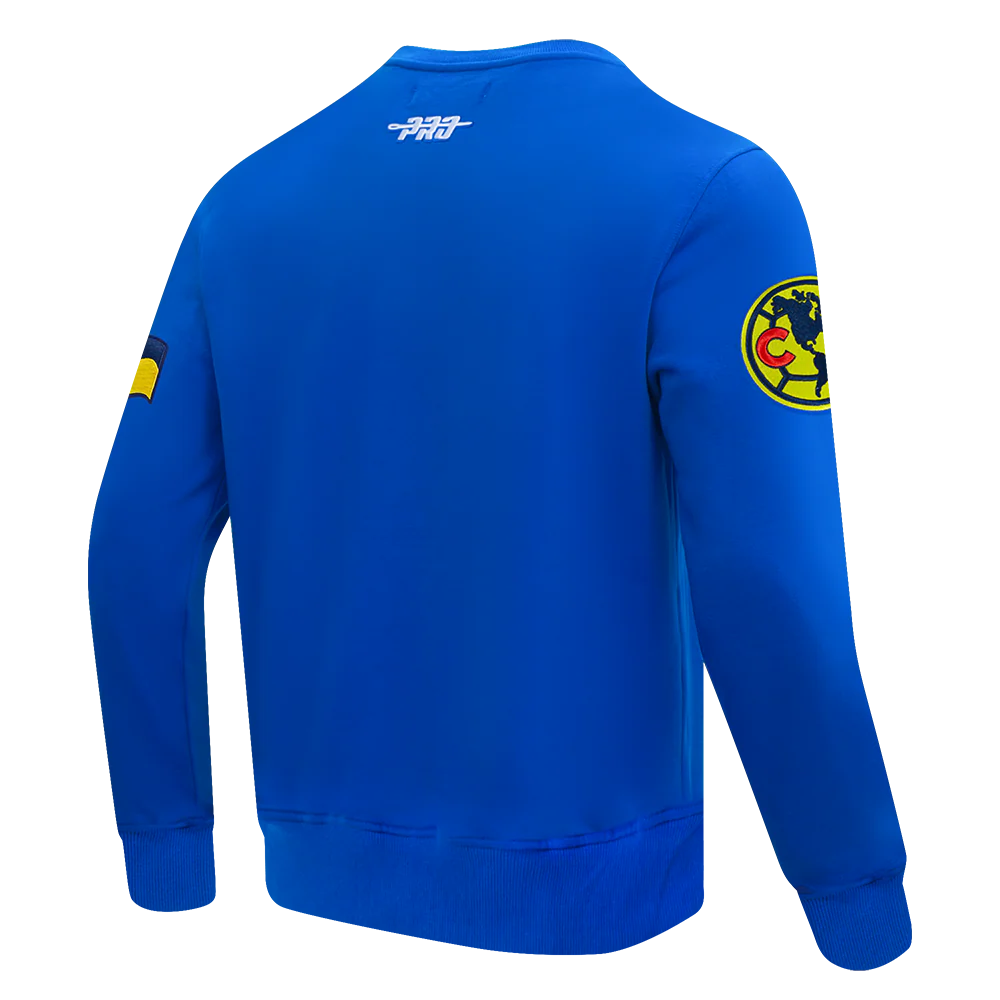LIGA MX CLUB AMERICA STADIUM MEN'S FLEECE CREWNECK (ROYAL BLUE) - Image 4