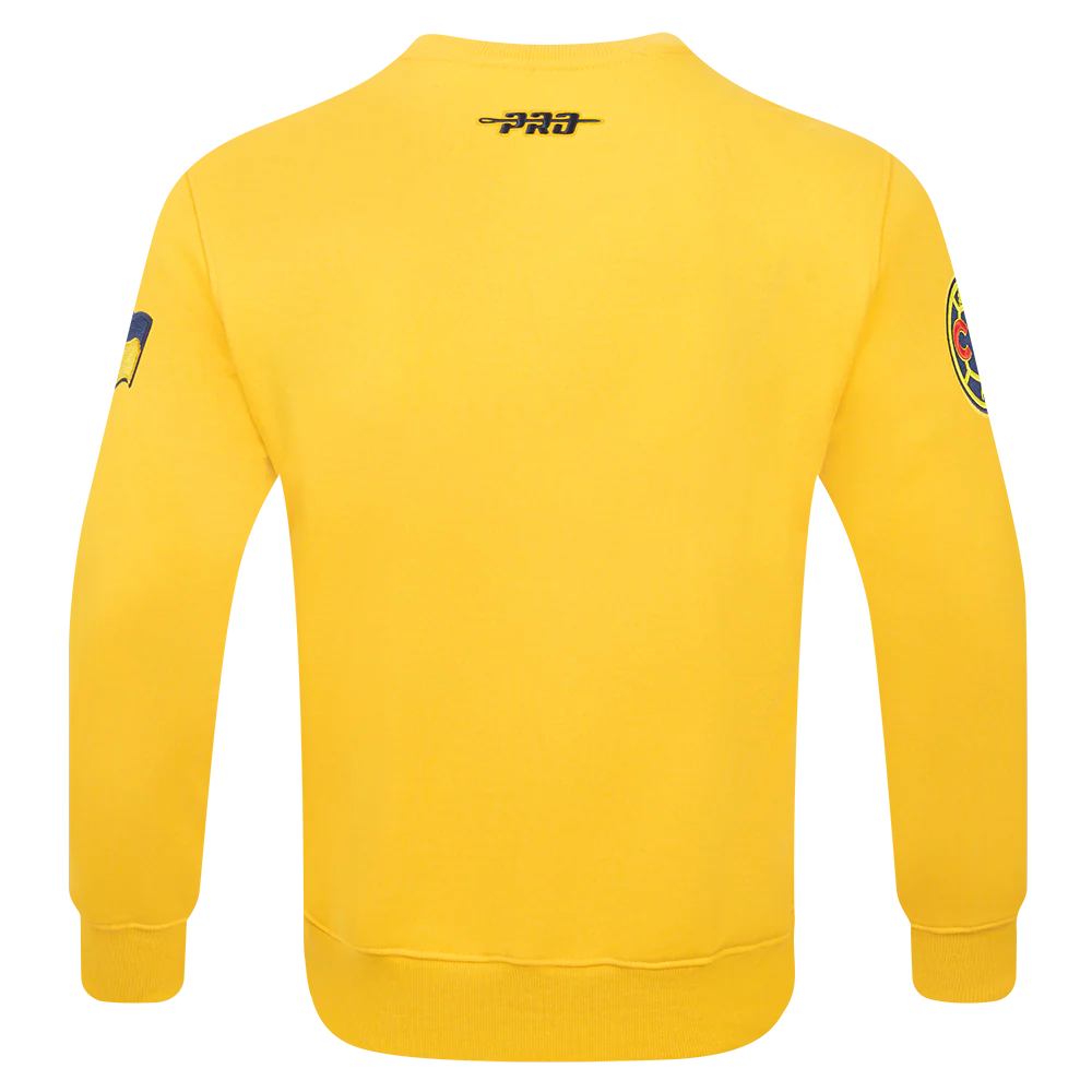 LIGA MX CLUB AMERICA STADIUM MEN'S FLEECE CREWNECK (YELLOW) - Image 3