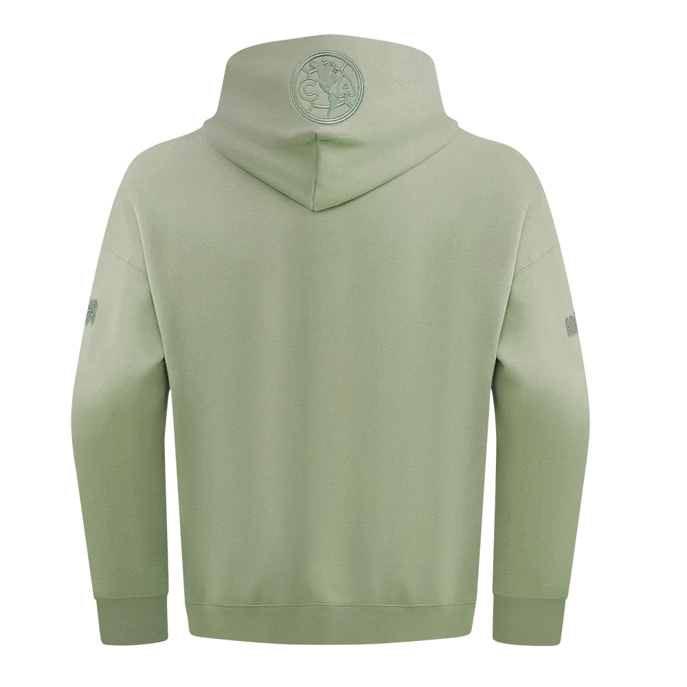 LIGA MX CLUB AMERICA NEUTRAL MEN'S DROP SHOULDER FLEECE PULLOVER HOODIE (MOSS) - Image 3