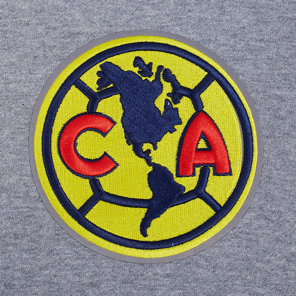 Liga MX CLUB AMERICA LIVING LARGE MEN'S DROP SHOULDER FLC PO HOODIE (DARK HEATHER GRAY) - Image 6