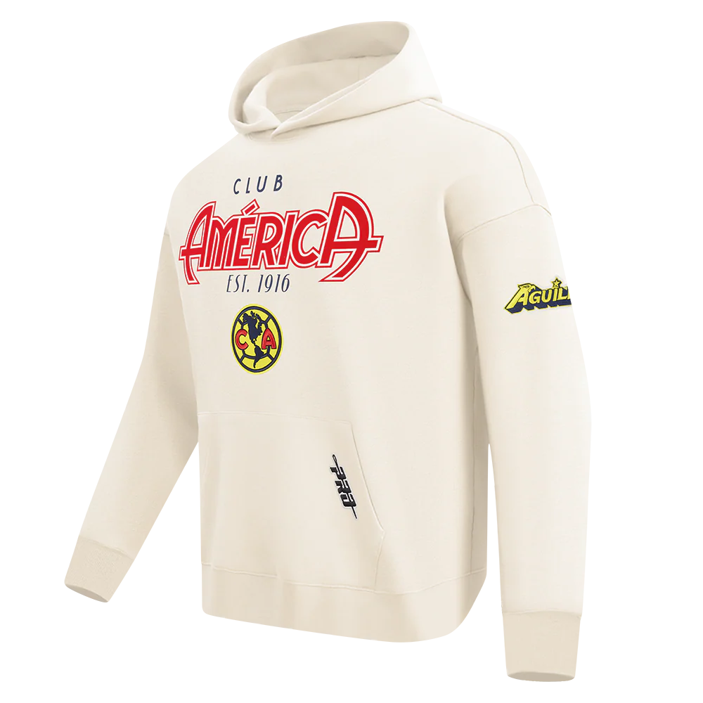 LIGA MX CLUB AMERICA PARADISE MEN'S PULL OVER HOODIE (EGGSHELL) - Image 3