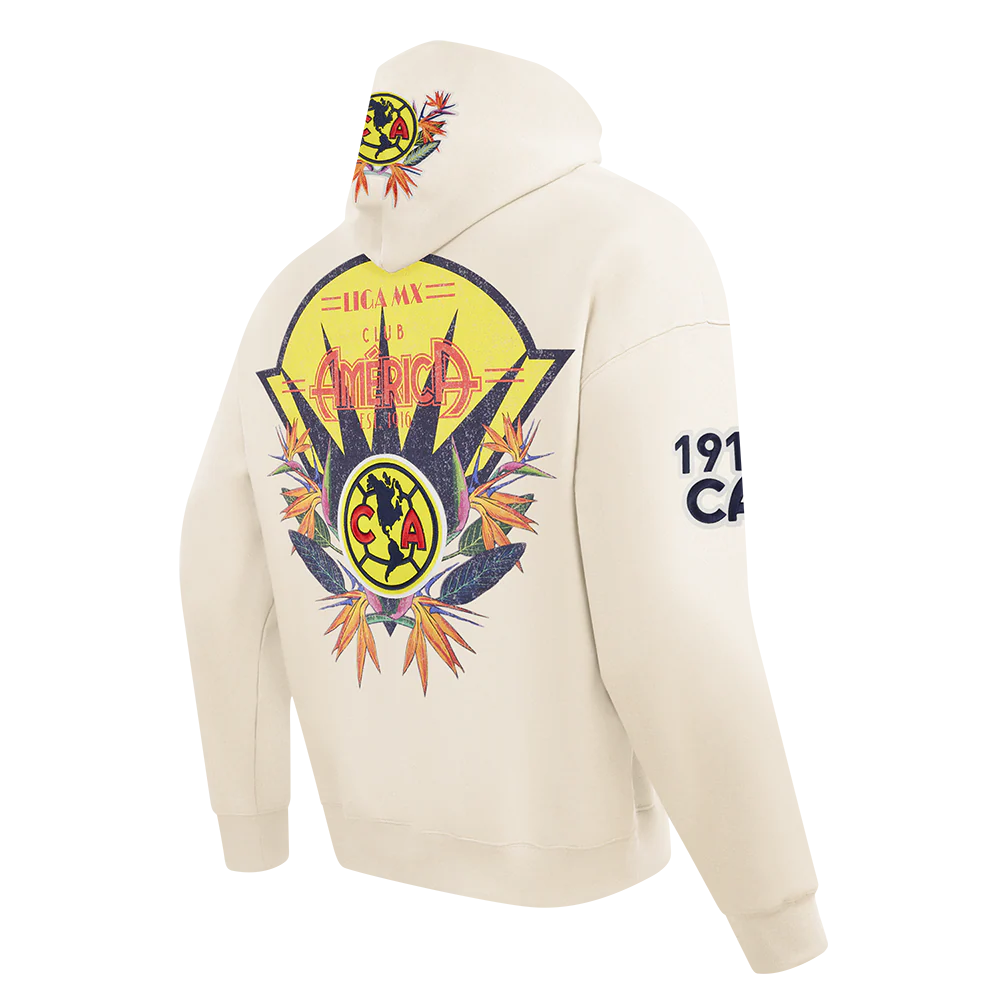 LIGA MX CLUB AMERICA PARADISE MEN'S PULL OVER HOODIE (EGGSHELL) - Image 4