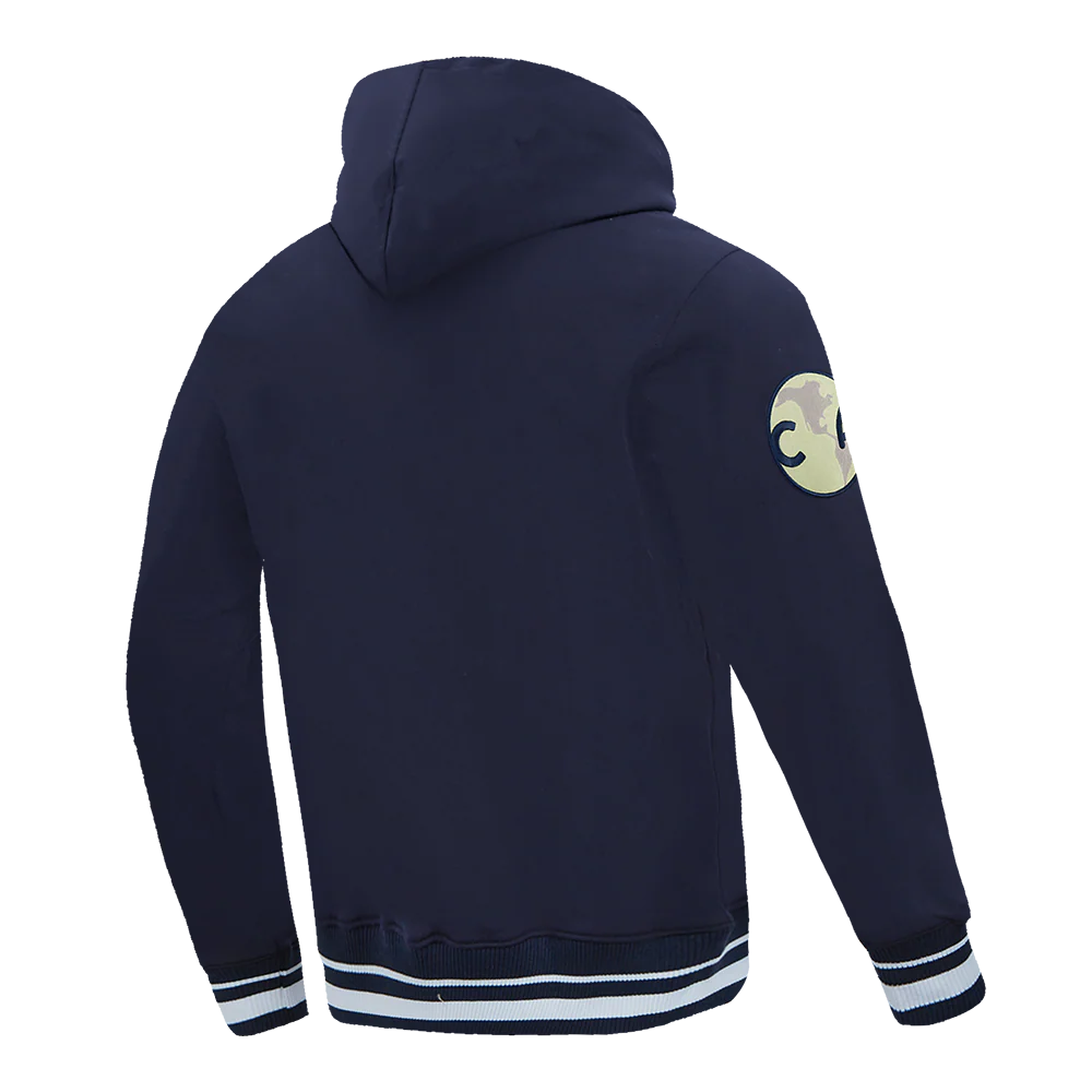 LIGA MX CLUB AMERICA LETTERMAN MEN'S PULL OVER HOODIE (MIDNIGHT NAVY) - Image 4