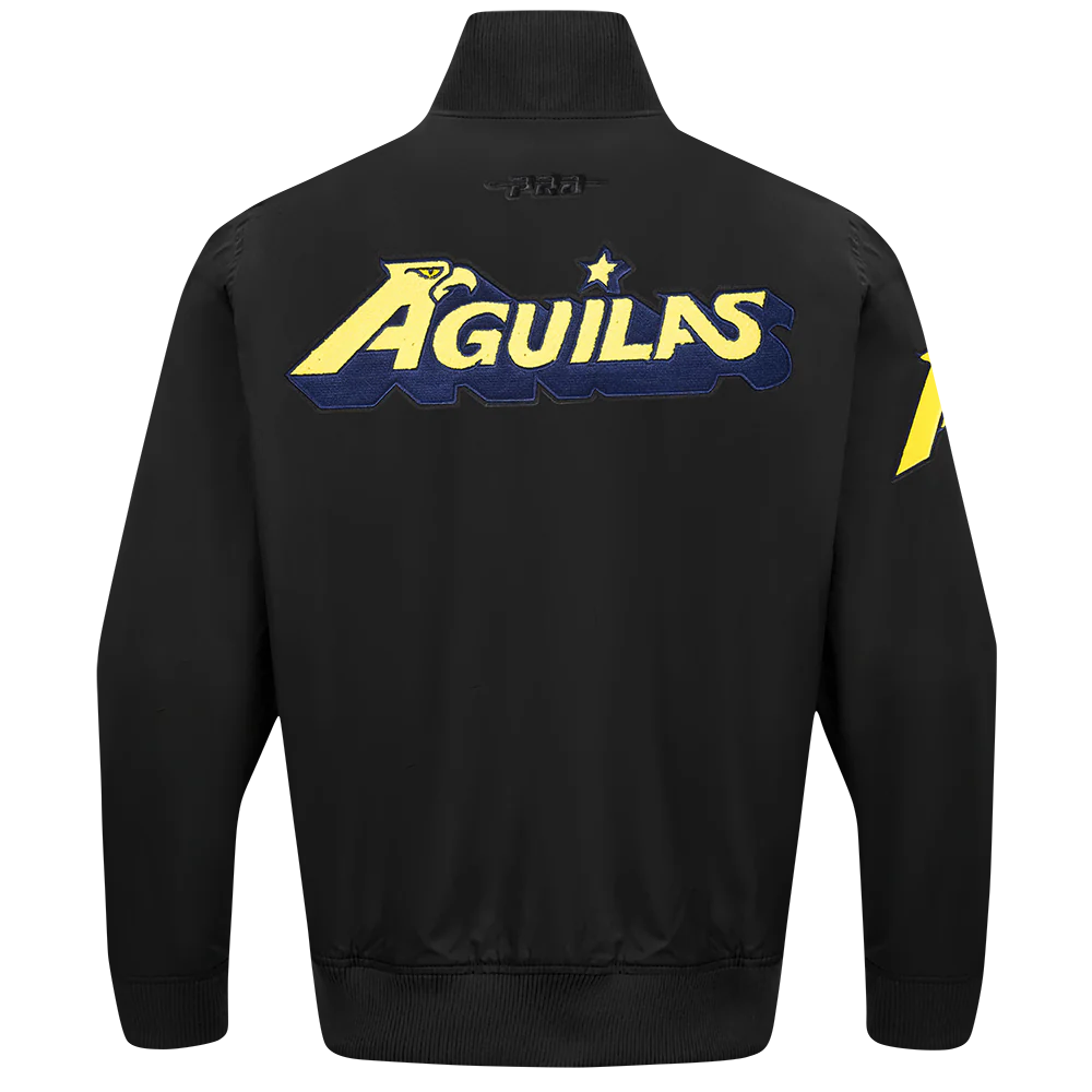 LIGA MX CLUB AMERICA CONTRAST NEUTRALS MEN'S TWILL JACKET (BLACK) - Image 3