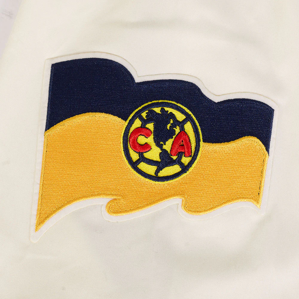 LIGA MX CLUB AMERICA CONTRAST NEUTRALS MEN'S TWILL JACKET (EGGSHELL) - Image 6