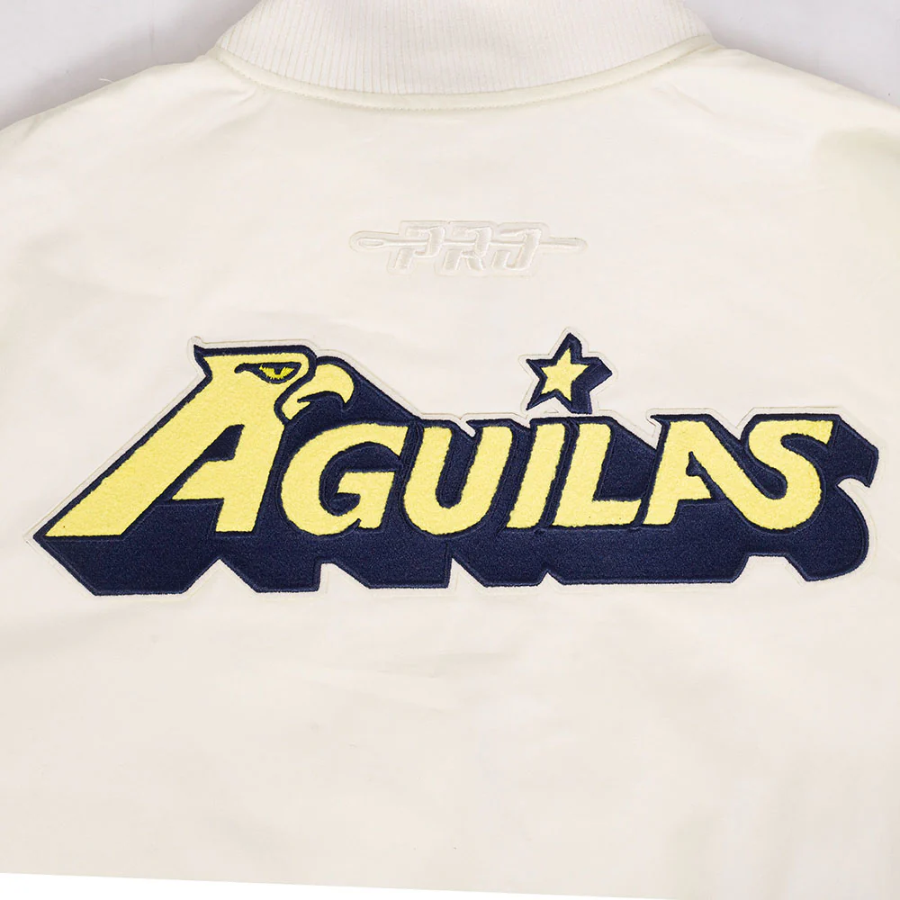 LIGA MX CLUB AMERICA CONTRAST NEUTRALS MEN'S TWILL JACKET (EGGSHELL) - Image 7