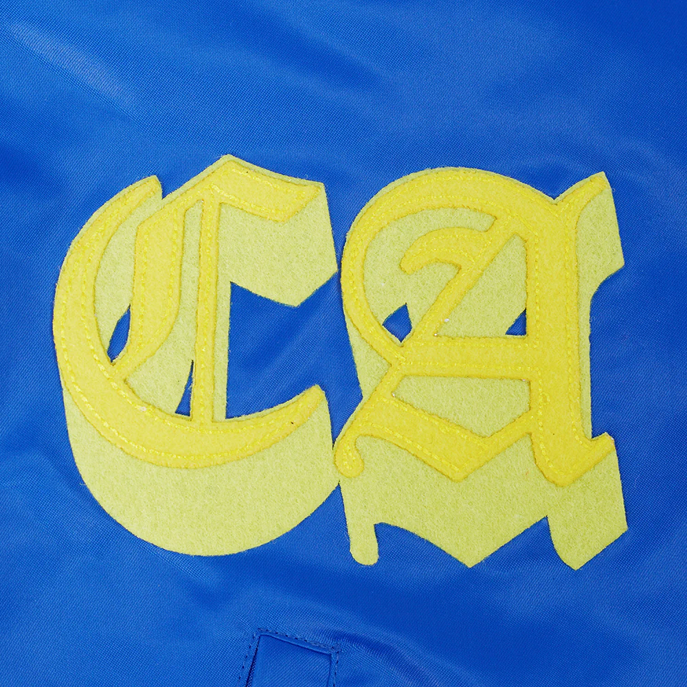 LIGA MX CLUB AMERICA OLD ENGLISH MEN'S RIB SATIN JACKET (ROYAL BLUE) - Image 7