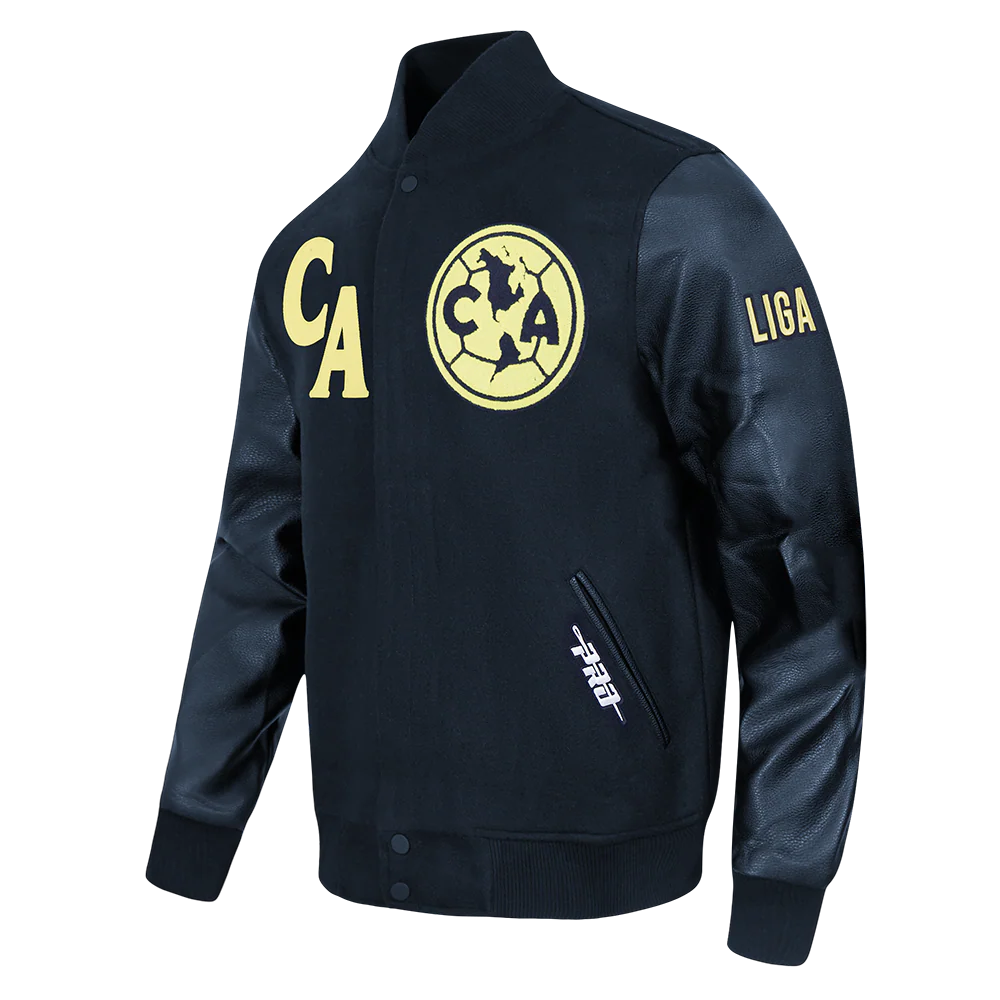 LIGA MX CLUB AMERICA FIRST TEAM MEN'S VARSITY JACKET (MIDNIGHT NAVY) - Image 3