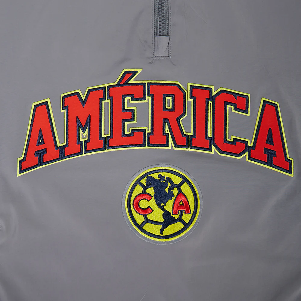 LIGA MX CLUB AMERICA PRE GAME MEN'S JACKET (GRAY) - Image 7