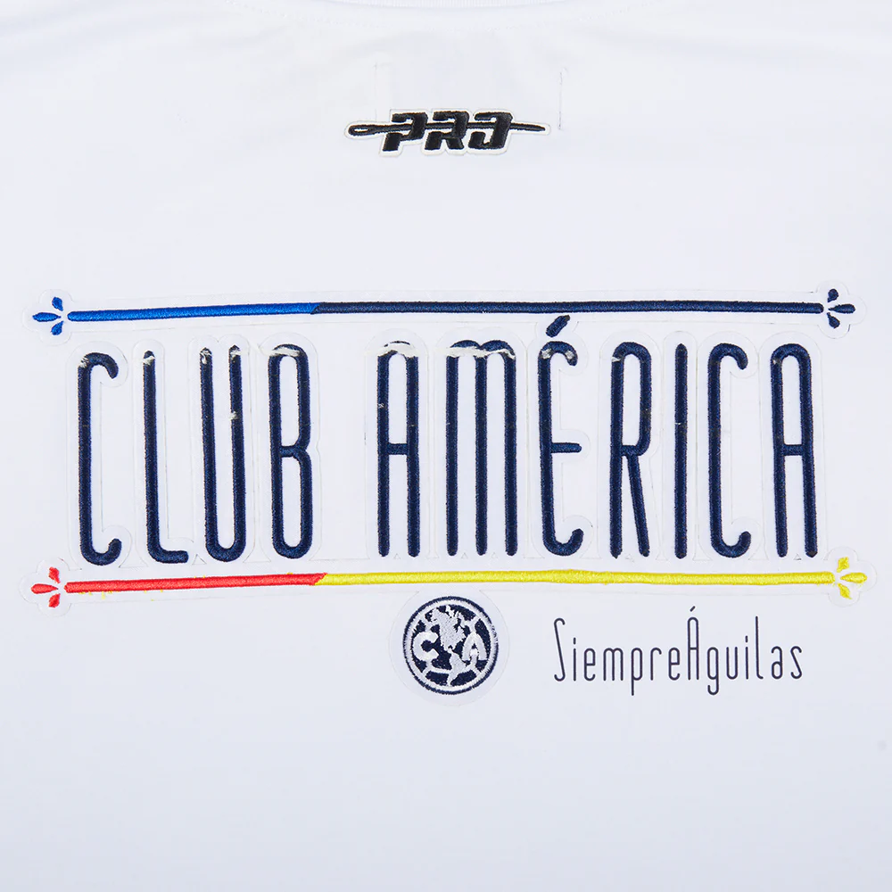 LIGA MX CLUB AMERICA STADIUM WOMEN'S SINGLE JERSEY BOXY TEE (WHITE) - Image 8