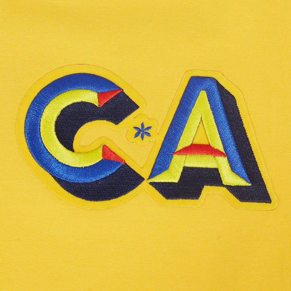 LIGA MX CLUB AMERICA STADIUM WOMEN'S SINGLE JERSEY BOXY TEE (YELLOW) - Image 5