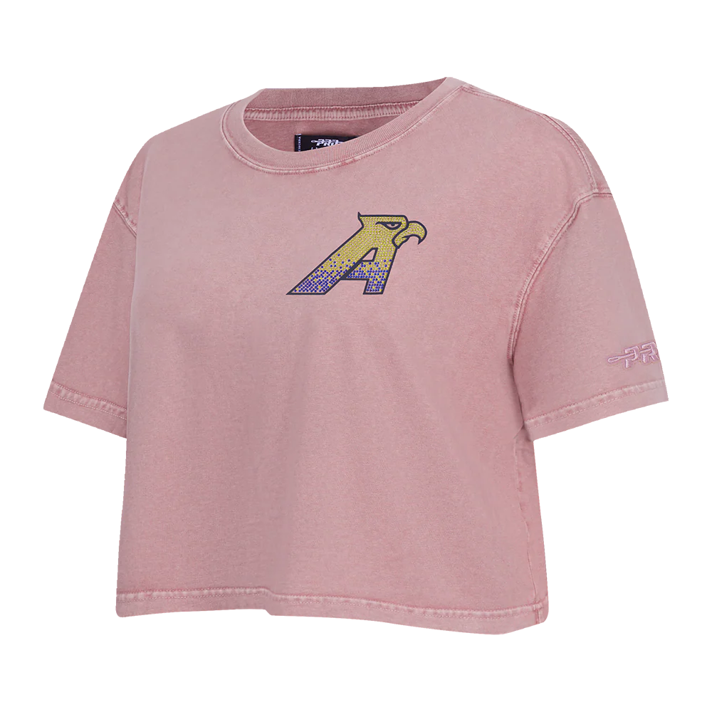 LIGA MX CLUB AMERICA WASHED JEWELS WOMEN'S S/S BOXY TEE (WASHED MAUVE) - Image 3