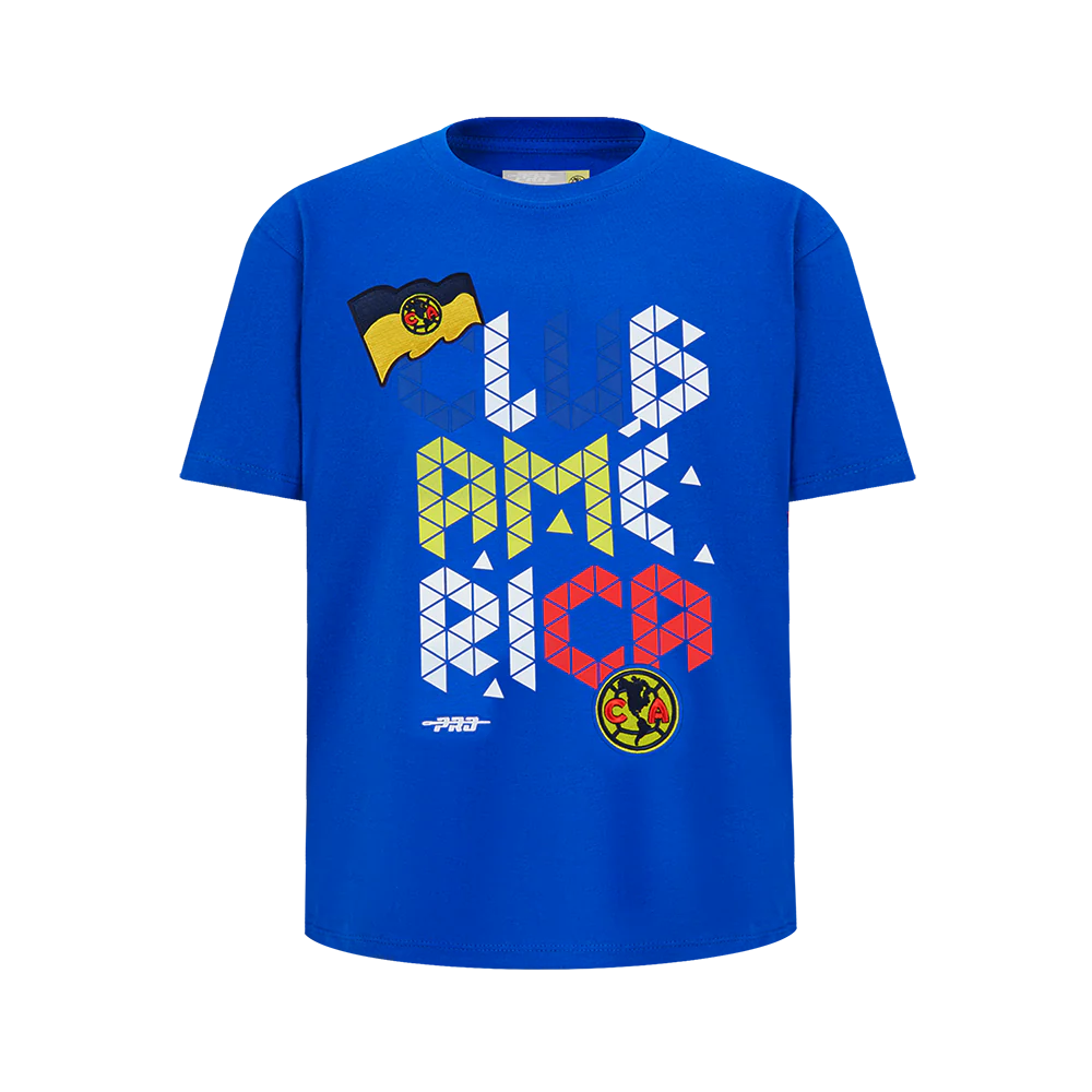 LIGA MX CLUB AMERICA STADIUM BIG BOYS SHORT SLEEVE TEE (ROYAL BLUE)