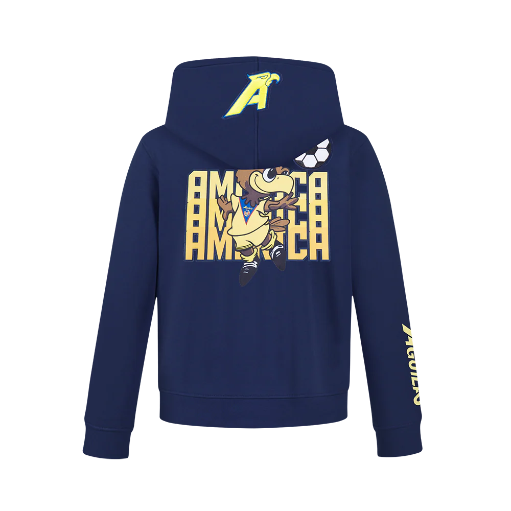 LIGA MX CLUB AMERICA STADIUM BIG BOYS FLEECE PULLOVER HOODIE (MIDNIGHT NAVY) - Image 3