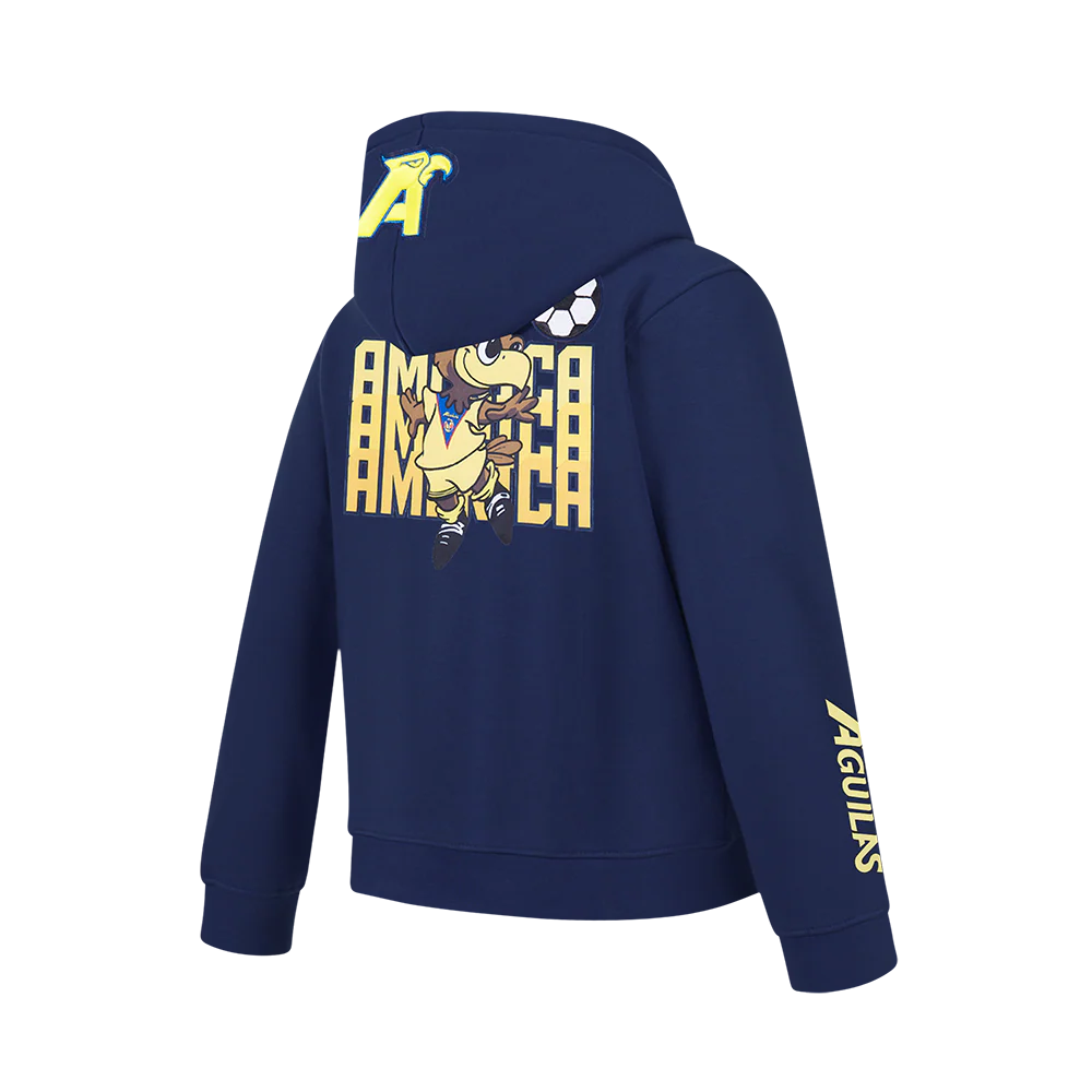 LIGA MX CLUB AMERICA STADIUM BIG BOYS FLEECE PULLOVER HOODIE (MIDNIGHT NAVY) - Image 4