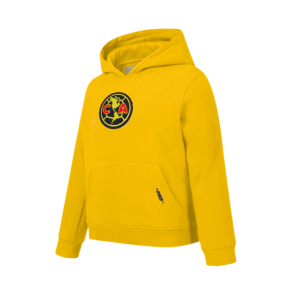 LIGA MX CLUB AMERICA STADIUM BIG BOYS FLEECE PULLOVER HOODIE (YELLOW) - Image 2