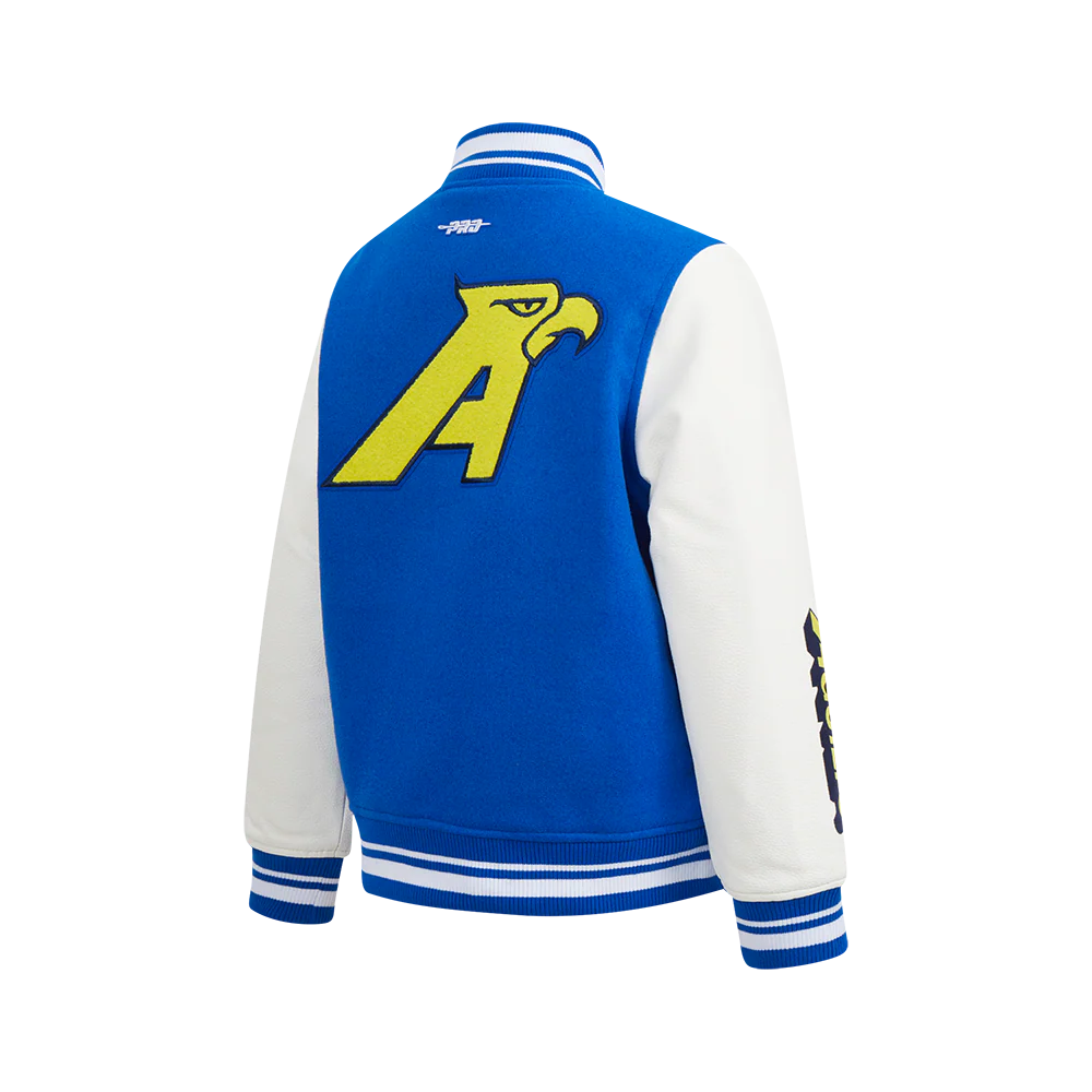 LIGA MX CLUB AMERICA STADIUM BIG BOYS RIB WOOL VARSITY JACKET (ROYAL BLUE/WHITE) - Image 4