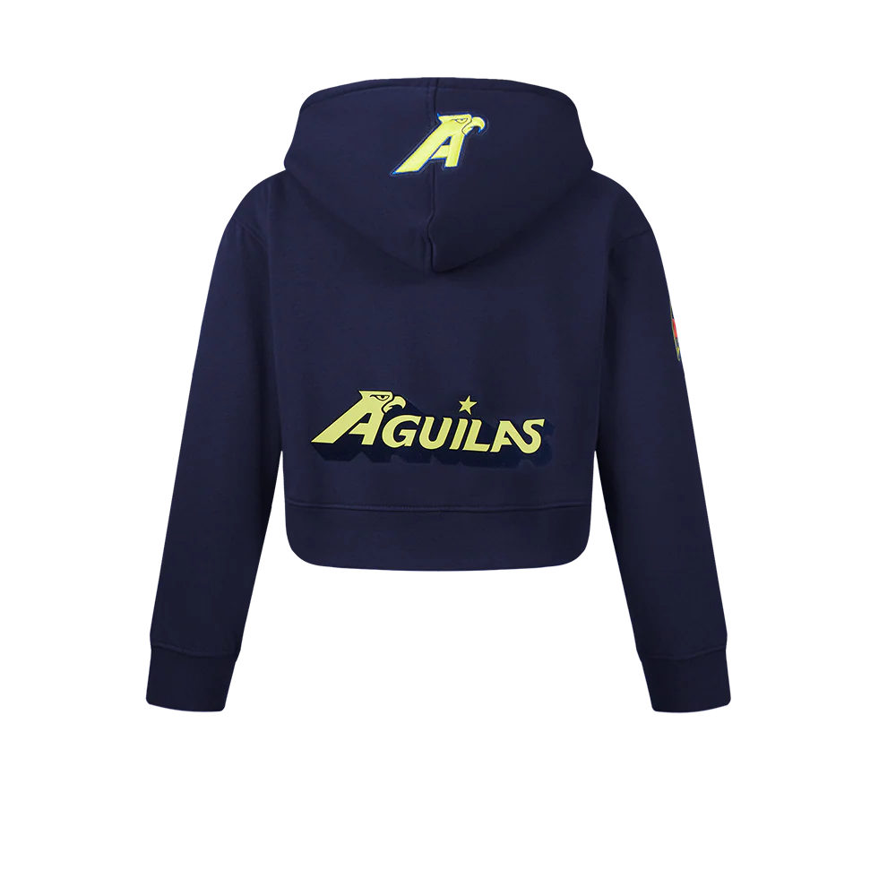LIGA MX CLUB AMERICA STADIUM BIG GIRLS FLEECE PULLOVER HOODIE (MIDNIGHT NAVY) - Image 3