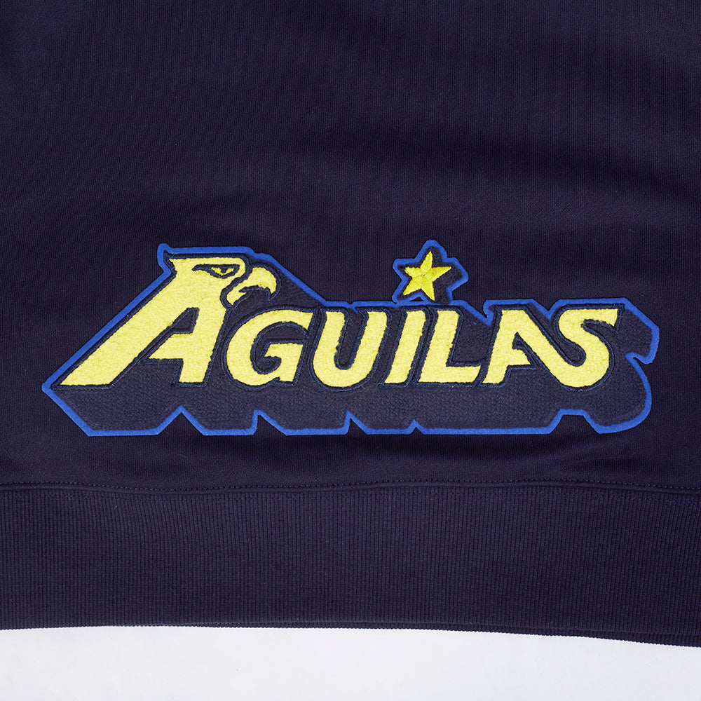 LIGA MX CLUB AMERICA STADIUM WOMEN'S DOUBLE KNIT CROPPED PULLOVER HOODIE (MIDNIGHT NAVY) - Image 9