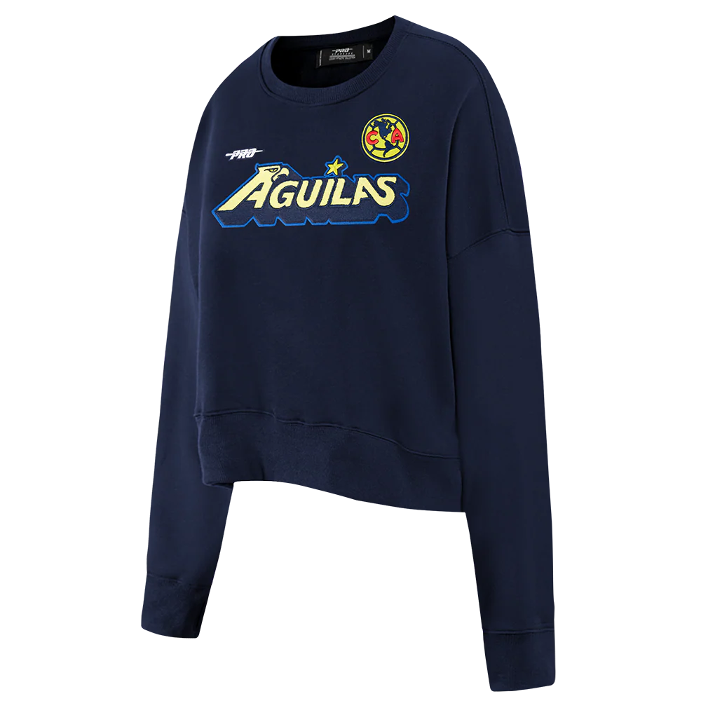 LIGA MX CLUB AMERICA STADIUM WOMEN'S DOUBLE KNIT CREWNECK (MIDNIGHT NAVY) - Image 2