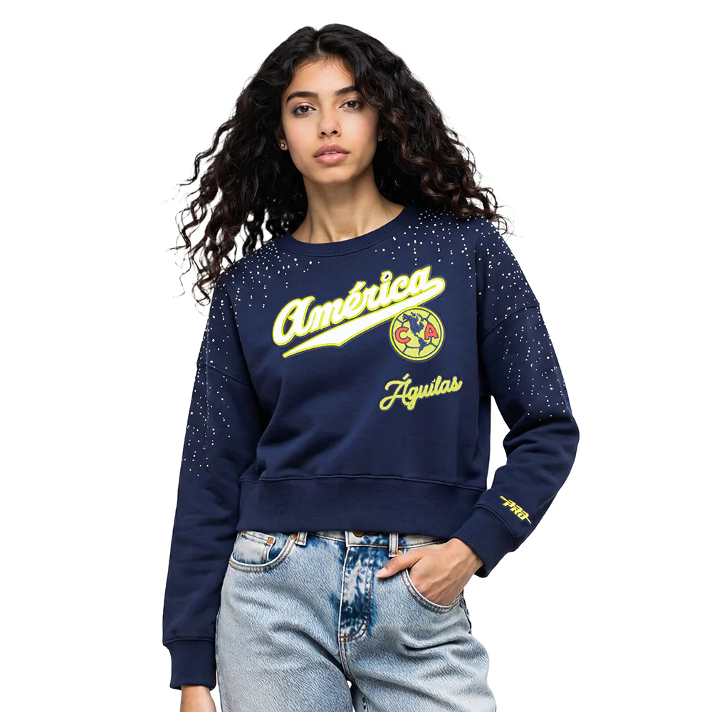Liga MX CLUB AMERICA LEGACY WOMEN'S FLC CREWNECK (MIDNIGHT NAVY)