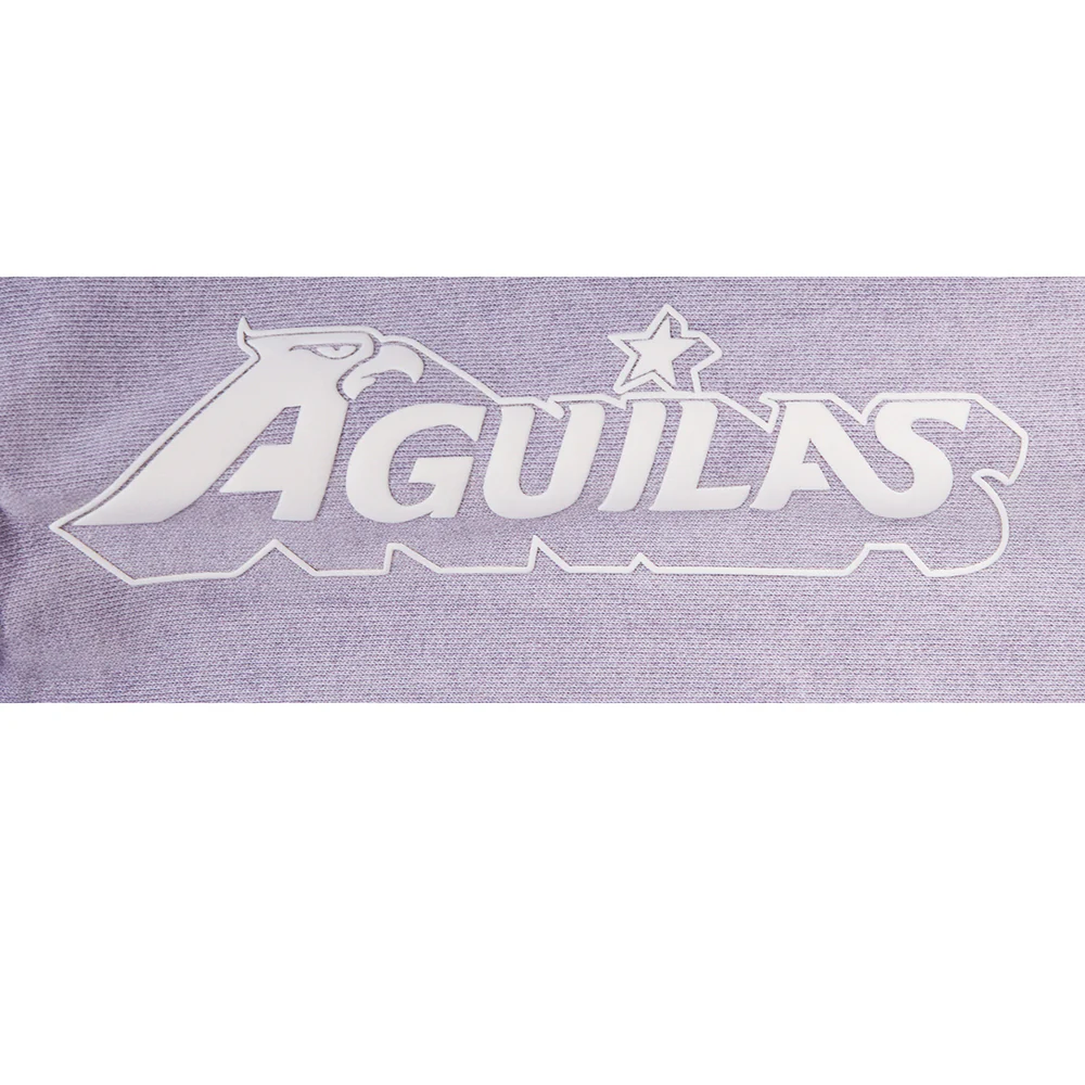 Liga MX CLUB AMERICA STREET TEAM WOMEN'S ENZYME WASH FT CROPPED PO HOODIE (WASHED LILAC GRAY) - Image 8