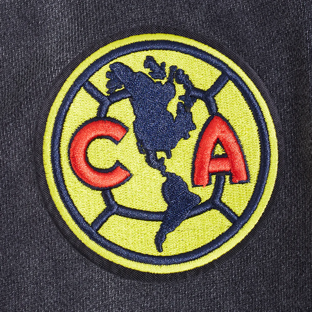 LIGA MX CLUB AMERICA WASHED JEWELS WOMEN'S CREWNECK SWEATSHIRT (WASHED BLACK) - Image 6