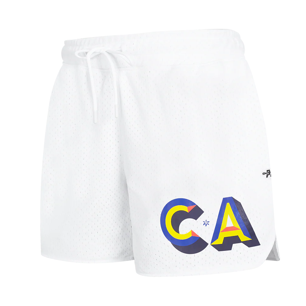 LIGA MX CLUB AMERICA STADIUM WOMEN'S MESH BASKETBALL SHORT (WHITE)