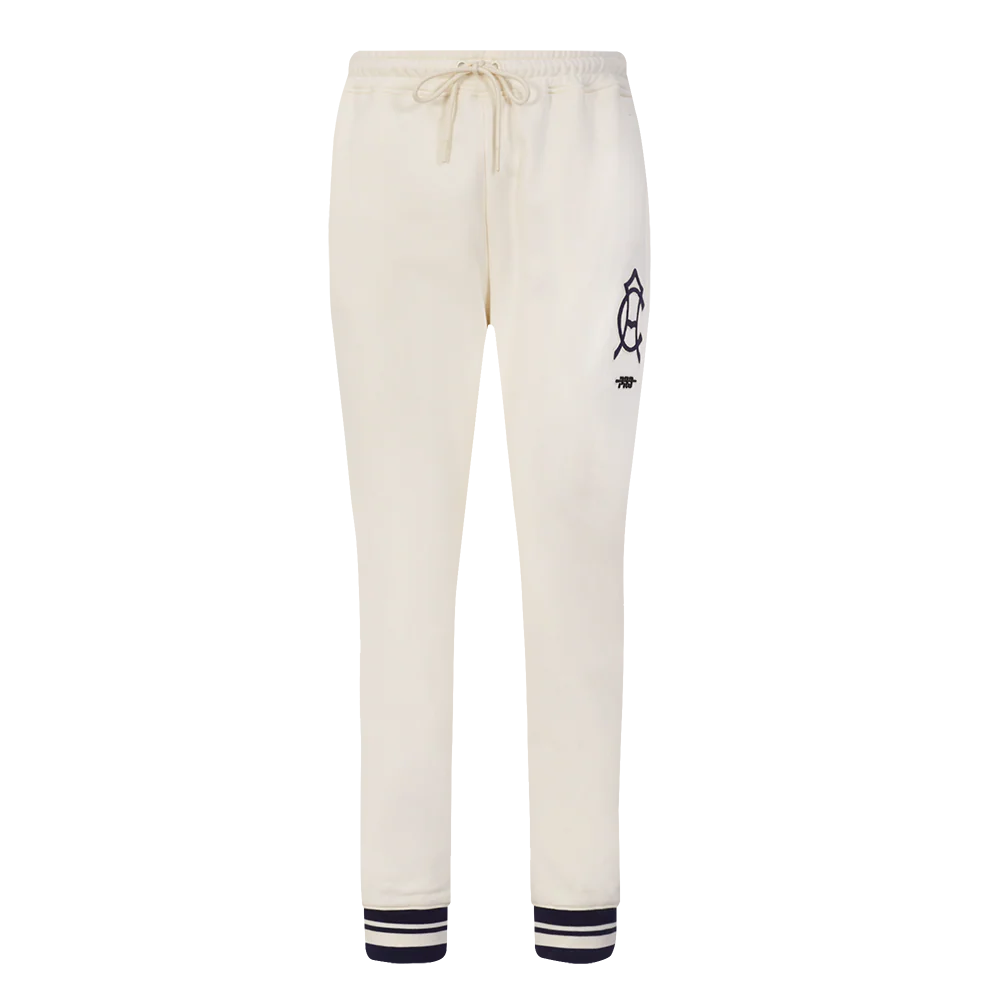 LIGA MX CLUB AMERICA PREMIUM WOMEN'S RIB FLEECE SWEATPANT (EGGSHELL/ MIDNIGHT NAVY) - Image 2