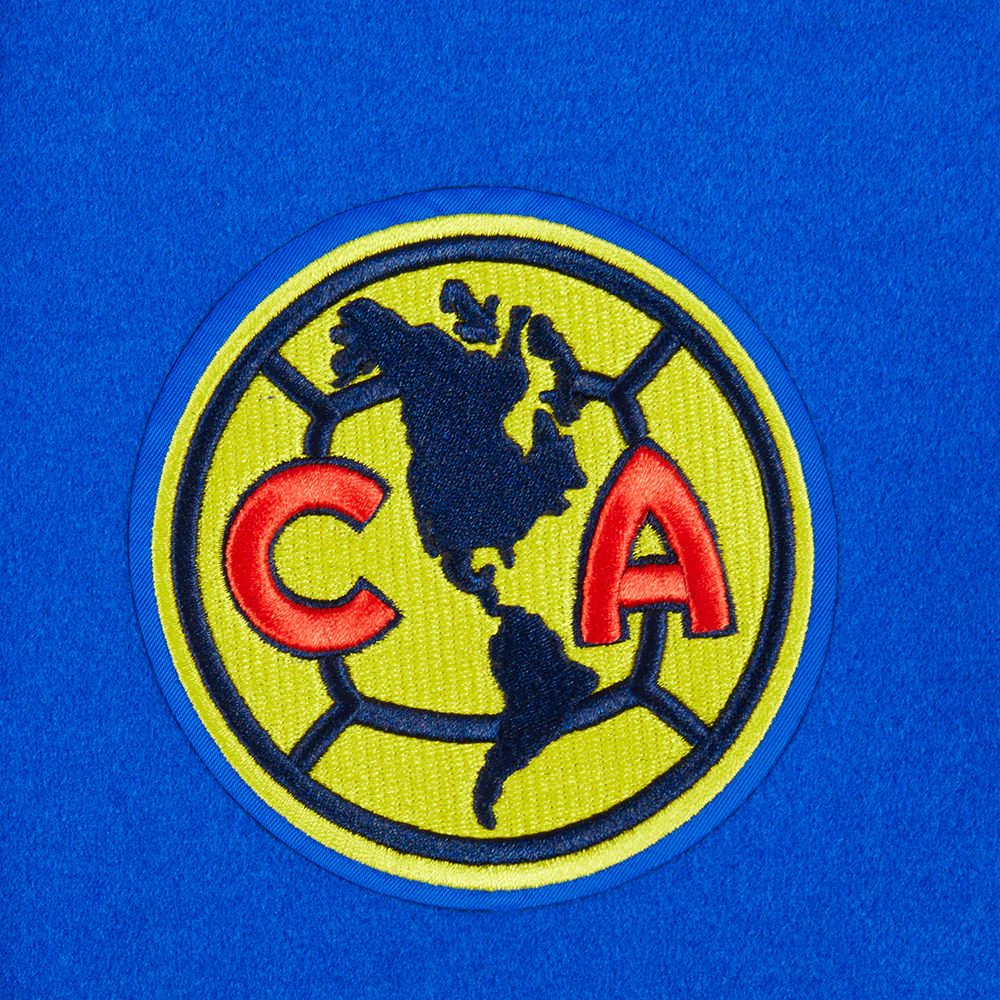LIGA MX CLUB AMERICA STADIUM WOMEN'S WOOL VARSITY JACKET (ROYAL BLUE/WHITE) - Image 5