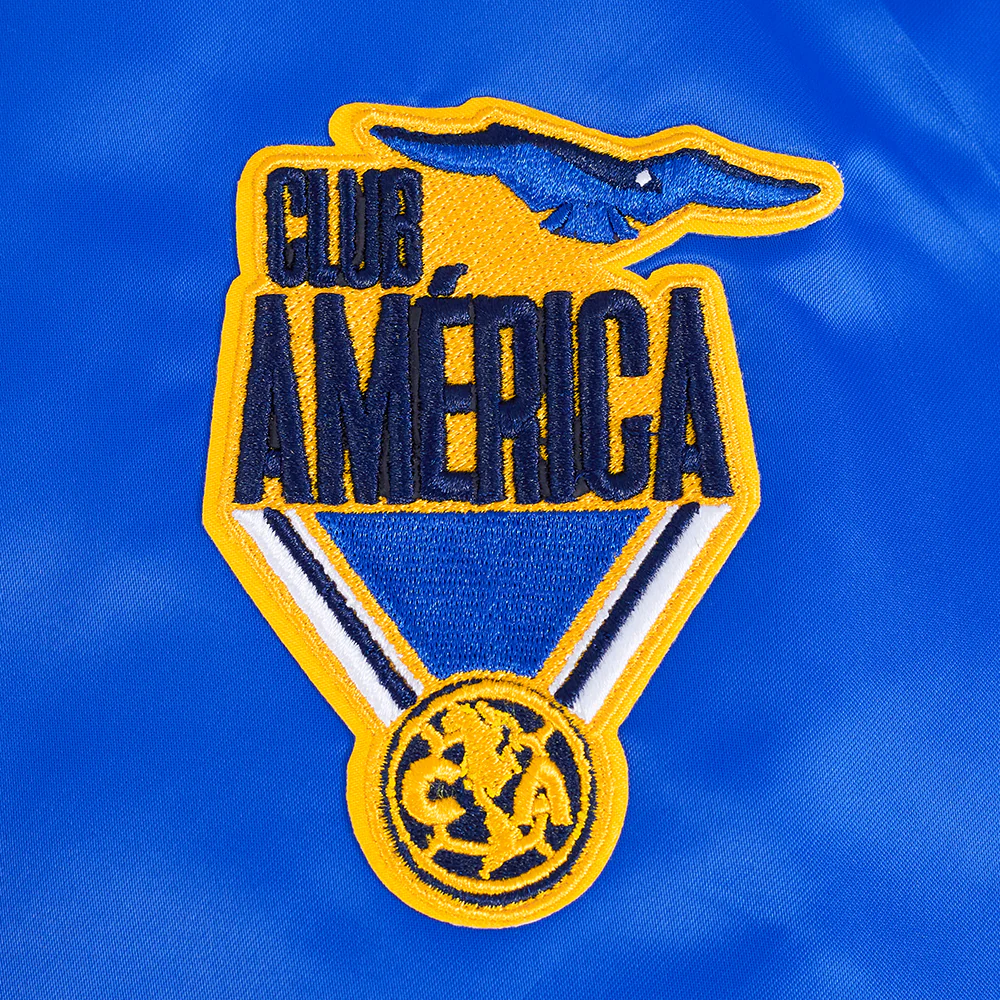 LIGA MX CLUB AMERICA STADIUM WOMEN'S RIB SATIN JACKET - V2 (ROYAL BLUE) - Image 9