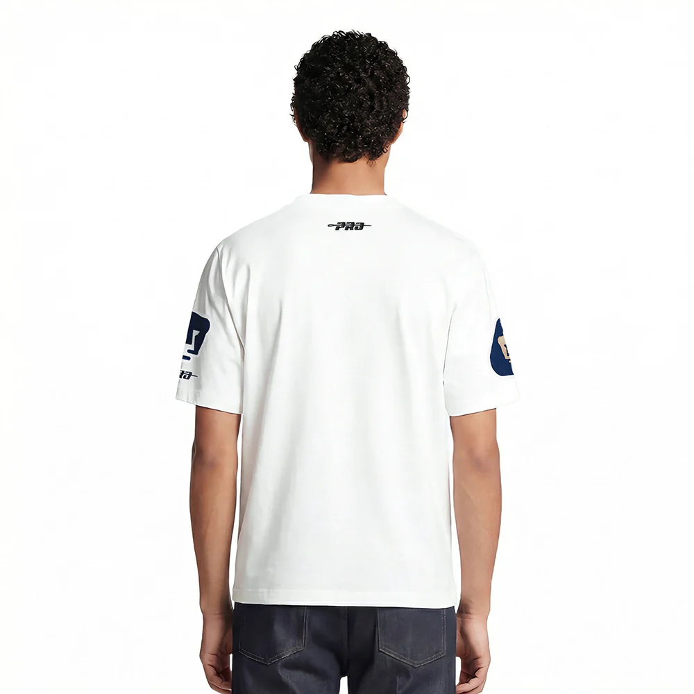 LIGA MX PUMAS UNAM CLASSIC CHENILLE MEN'S S/S TEE (WHITE) - Image 2