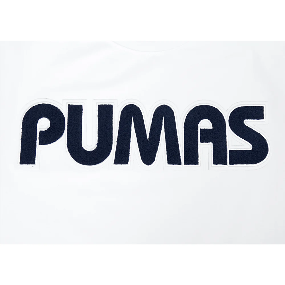 LIGA MX PUMAS UNAM CLASSIC CHENILLE MEN'S S/S TEE (WHITE) - Image 5