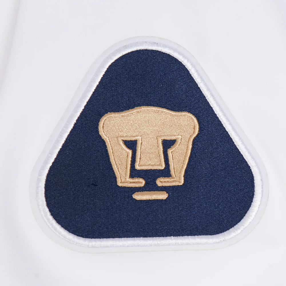 LIGA MX PUMAS UNAM CLASSIC CHENILLE MEN'S DK POLO (WHITE) - Image 5