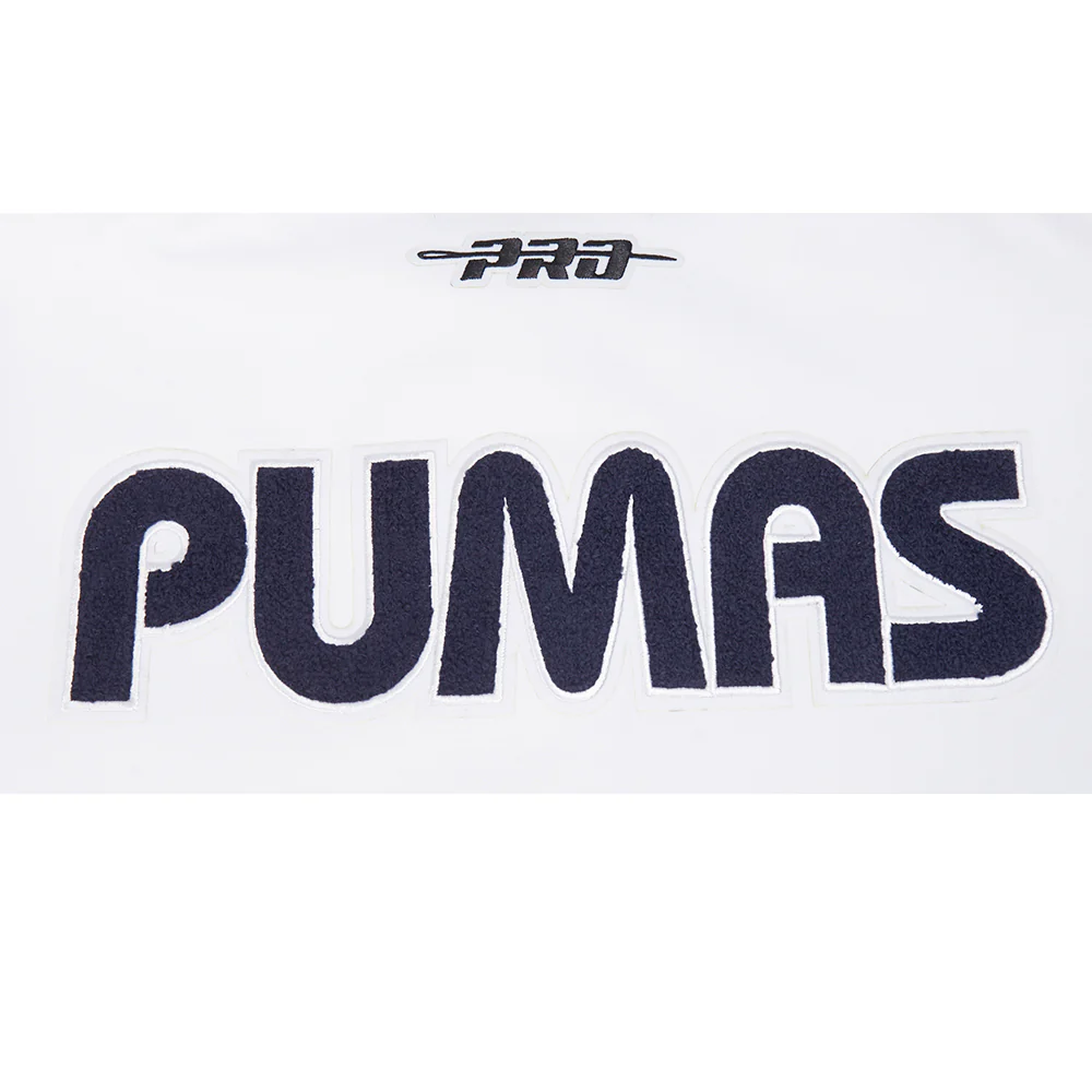 LIGA MX PUMAS UNAM CLASSIC CHENILLE MEN'S DK POLO (WHITE) - Image 6