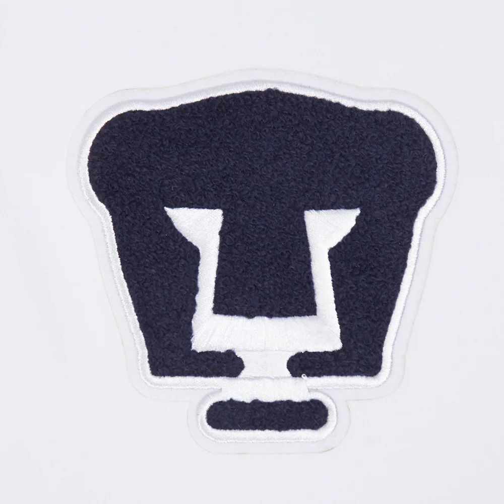 LIGA MX PUMAS UNAM CLASSIC CHENILLE MEN'S DK POLO (WHITE) - Image 7