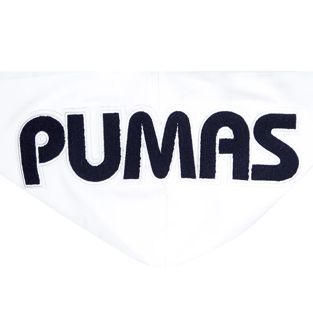 LIGA MX PUMAS UNAM CLASSIC CHENILLE MEN'S DK PO HOODIE (WHITE) - Image 8