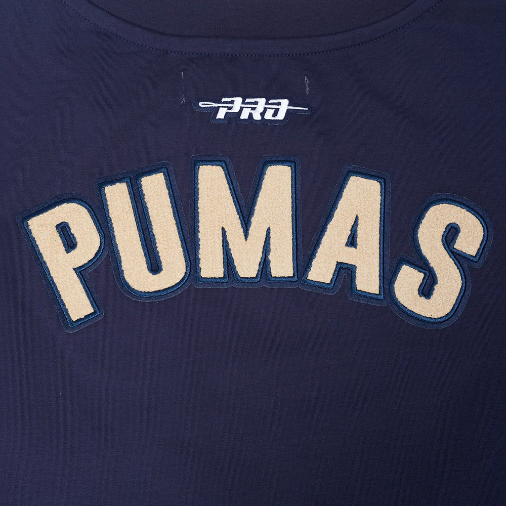 LIGA MX PUMAS UNAM CLASSIC CHENILLE WOMEN'S SJ BOXY TEE (MIDNIGHT NAVY) - Image 7