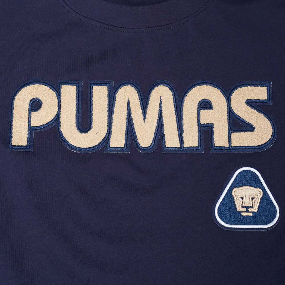 LIGA MX PUMAS UNAM CLASSIC CHENILLE WOMEN'S SJ SLIM FIT TEE (MIDNIGHT NAVY) - Image 6
