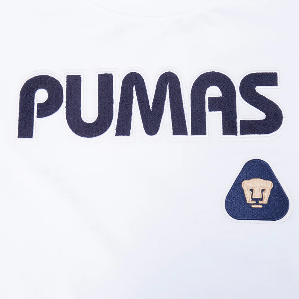 LIGA MX PUMAS UNAM CLASSIC CHENILLE WOMEN'S SJ SLIM FIT TEE (WHITE) - Image 5