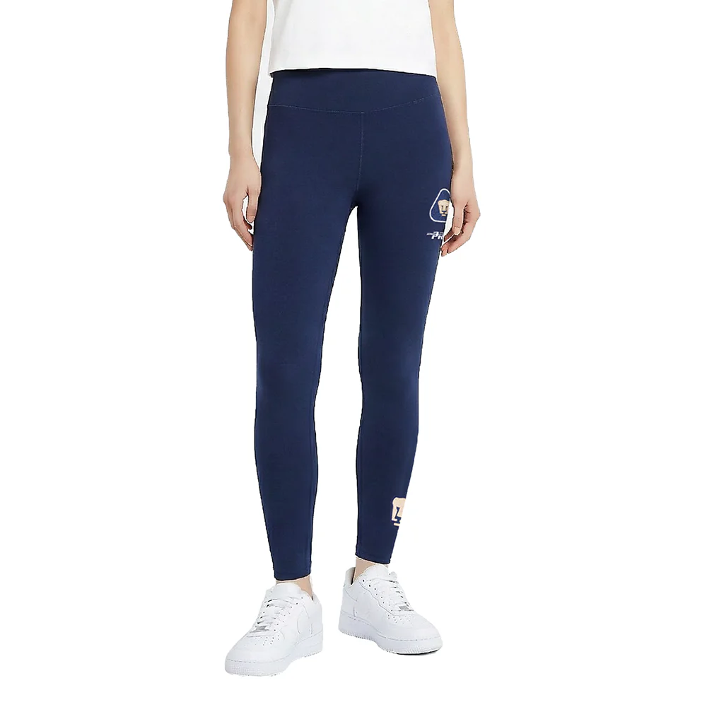 LIGA MX PUMAS UNAM CLASSIC CHENILLE WOMEN'S HW JERSEY LEGGING (MIDNIGHT NAVY)