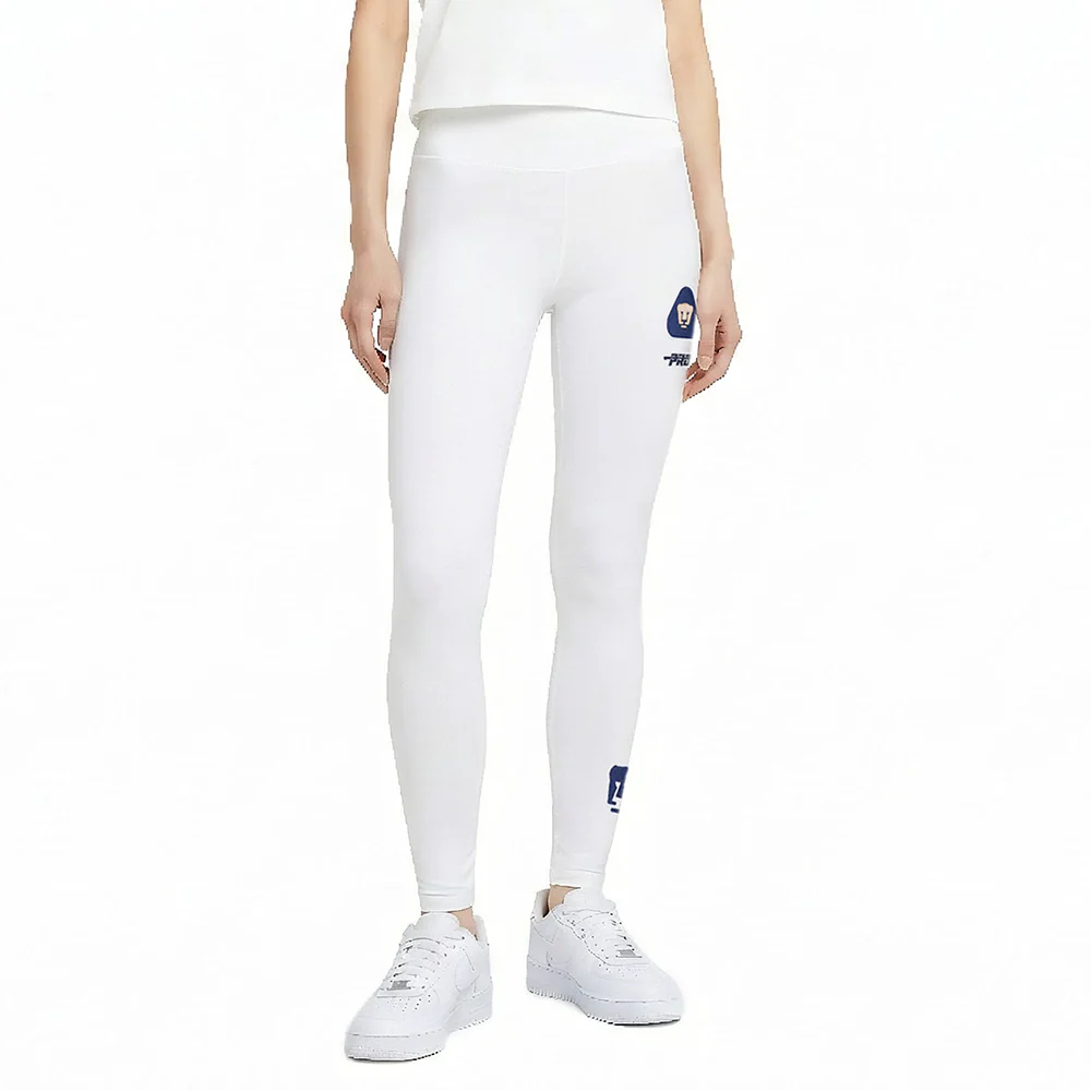 LIGA MX PUMAS UNAM CLASSIC CHENILLE WOMEN'S HW JERSEY LEGGING (WHITE)